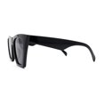 thumbnail image 4 of Womens Gothic Square Rectangle Cat Eye Plastic Fashion Sunglasses [All Black], 4 of 5