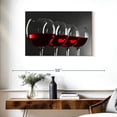 thumbnail image 3 of Elephant Stock Red Wine Row Wall Art - Horizontal Canvas Wall Art - Dining Room Wall Decor - Food And Drink Canvas - Brown And Red Decor - 36" x 24", 3 of 8