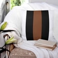 thumbnail image 3 of 14x14 Pillow Covers Set of 2, Brown Black White Throw Pillow Covers Decorative Couch Cushion Case, Contemporary Boho Modern Art Microfiber Square Pillowcases for Bedroom Car Living Room, 3 of 7