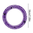 thumbnail image 3 of DefiDgd 9inch 24pcs Purple Spider Web Disposable Paper Plates,Round Spider Printed Lightweight Dinner Plates for Halloween Snack Dessert Serving Holiday Birthday Party Tabletop Decor(B), 3 of 6
