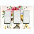 thumbnail image 1 of Metal Light Switch Plate Cover Cute English Bulldog Flower Crown DOG010, 1 of 13