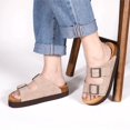 thumbnail image 2 of Sandalias con plataforma Brelzo Calvior para mujer, de gamuza con soporte para el arco, 2 of 6