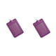 thumbnail image 1 of Sidaley 10 Uds. Carcasa protectora para titulares de tarjetas de identificación funda para tarjetas de bus múltiple Vertical/púrpura Vertical/Morado 2piezas, 1 of 6