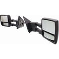 thumbnail image 2 of MIRROR Compatible For 2006 Lincoln Mark LT 2004-2012 Ford F-150 Left Driver and Right Passenger Towing Power Glass Textured Black, 2 of 5