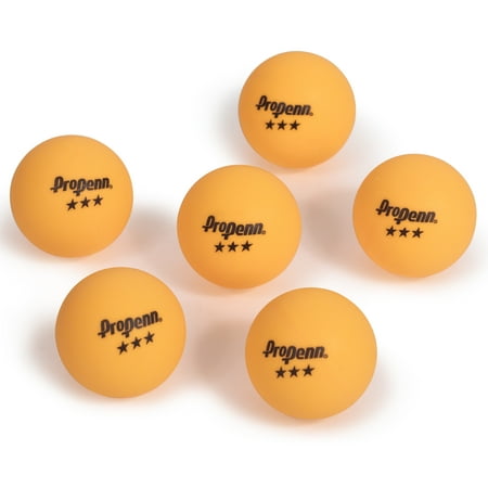 Pro-Penn 3-Star Table Tennis Balls, 40mm, Orange, 6 ct
