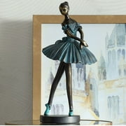 Dahlia Studios Ballerina 12" High Verde Bronze Finish Decorative Dancer Sculpture