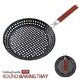 thumbnail image 4 of Plateau de Barbecue Pliant Rond pour Extérieur, Poêle Antiadhésive pour Pique-Nique, 4 of 8