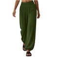 thumbnail image 6 of Lutiedan Joggers Pants for Women Wide Leg Baggy Athletic Pants High Waisted Casual Trendy Workout Pants with Pocket S-XXL, 6 of 8