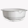 thumbnail image 3 of Tongina Fruit Draining Basket Layered Food Basket Easy Clean Vegetable Washing Basket Fruit Cleaner Bowl for Kitchen Colander White, 3 of 8