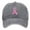 Grey, variant on Breast Cancer Awareness Hat for Women Girls, Adjustable Cotton Pink Ribbon Boxing Embroidered Baseball Cap