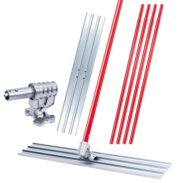 Yiwa 48 Inch Aluminum Bull Float Kit, Concrete Float Tool with 4 Extension Handles and Adjustable Bracket**