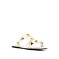 thumbnail image 2 of Valentino Garavani Roman Stud Flat Sandals With Signature Pyramid Studs White (Women's), 2 of 2