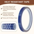 thumbnail image 6 of Uxcell PET Heat Tape  High Temp Resistant Transfer Tape for Sublimation PCB Masking Wire Splicing DIY Crafts 18mm x 33m 2 Blue, 6 of 7