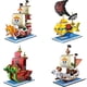 thumbnail image 2 of Figura de juguete de bloques de construcción de barco pirata de One Piece, minifigura de Luffy, Shanks, Boa, Thousand Sunny, Going Merry, para niños, 2 of 4