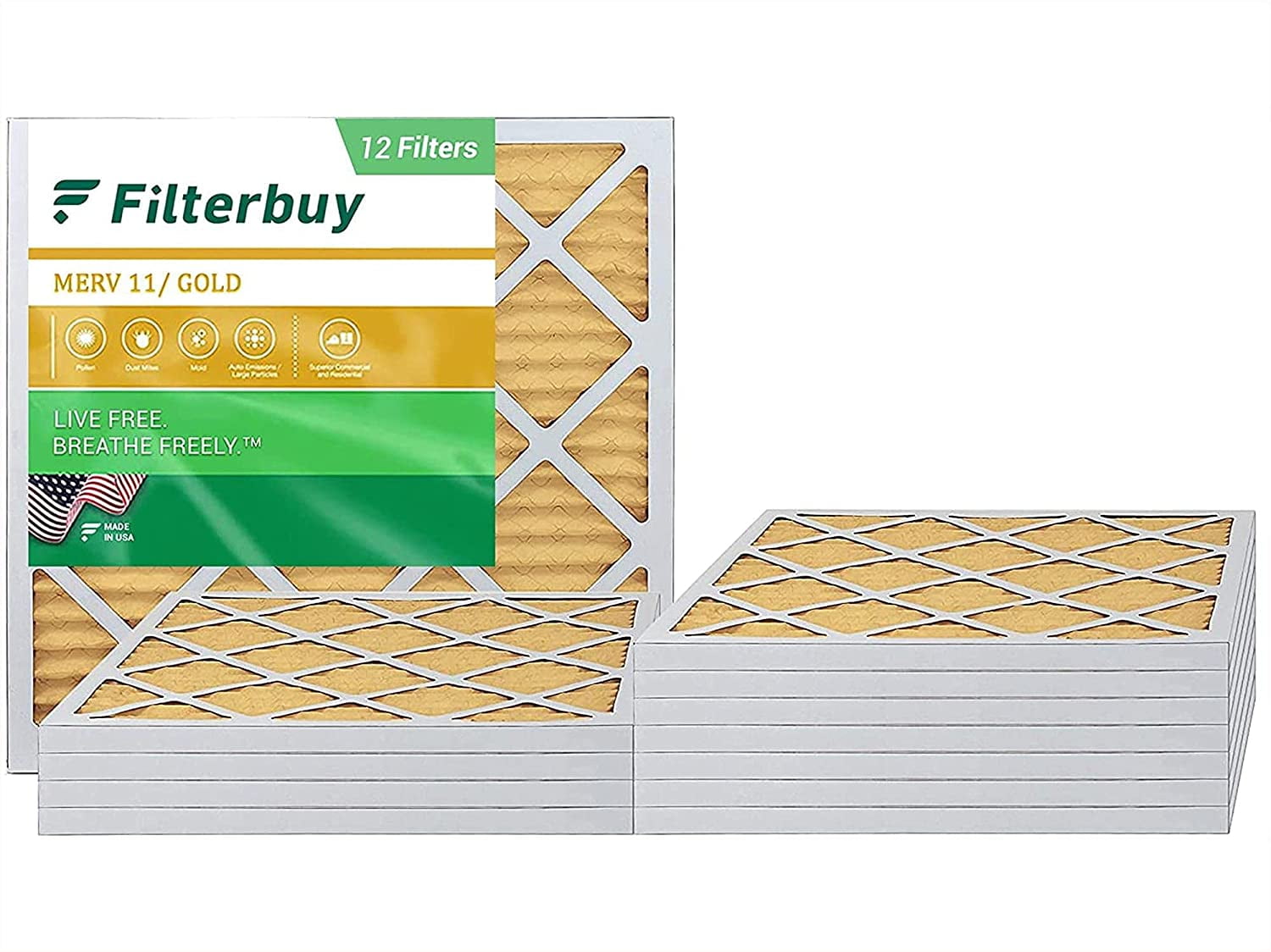 Nordic Pure 15x25x1 MERV 11 Pleated AC Furnace Air Filters 4 Pack Nordic Pure 15x25x1 MERV 11 Pleated AC Furnace Air Filters 4 Pack