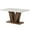 Black, variant on Spaco 47" Dining Table, Farmhouse Wooden Kitchen Dinner Table with Duty Pedestal, Dining Table for Indoor as Living Room, Kitchen, Brown