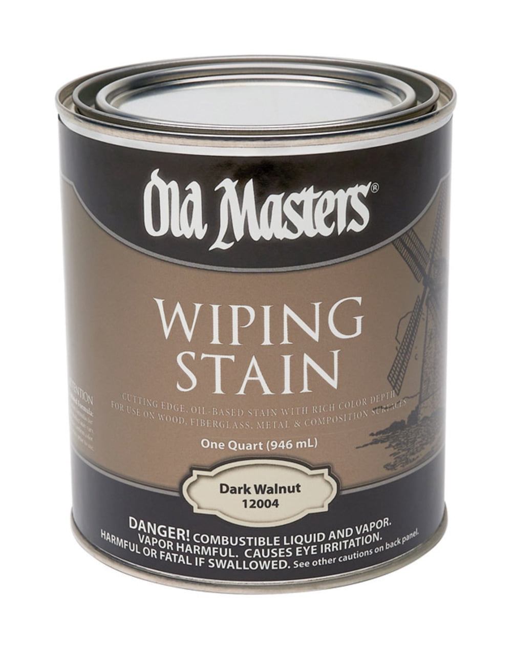 qt Old Masters 12004 Dark Walnut Old Masters Oil-Based Wiping Stain
