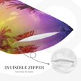 thumbnail image 5 of Bixox Palm Trees at Sunset Printed Pillow Protector,Super Soft Ideal for Home,Guests,Rentals - 14"x20", 5 of 8