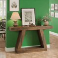 thumbnail image 5 of 55" Farmhouse Rustic Console Table, MDF Entryway Table, 330lb Load, Versatile for Sofa Living Room, Brown, 5 of 6