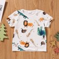 thumbnail image 2 of Vedolay Casual Tops For Boy T-Shirt Crewneck Short Sleeve Novelty Tops Tee for Boys,White 5-6Years, 2 of 5