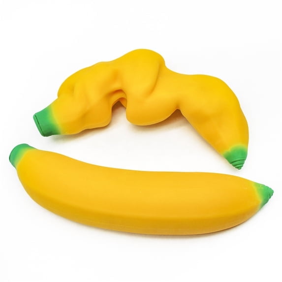 Banana Squishy , Banane Réaliste à Rebond Lent pour Soulager le Stress et l'Anxiété, Jouet Anti-Stress pour Jeu Sensoriel