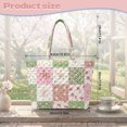 thumbnail image 7 of Qpednta Country Patchwork Quilted Tote Bag Fade Resistant Laptop Tote Bag with Zipper Soft Polyester Large Quilted Shoulder Tote Bag for Work Holiday Trips Daily Use, 7 of 7