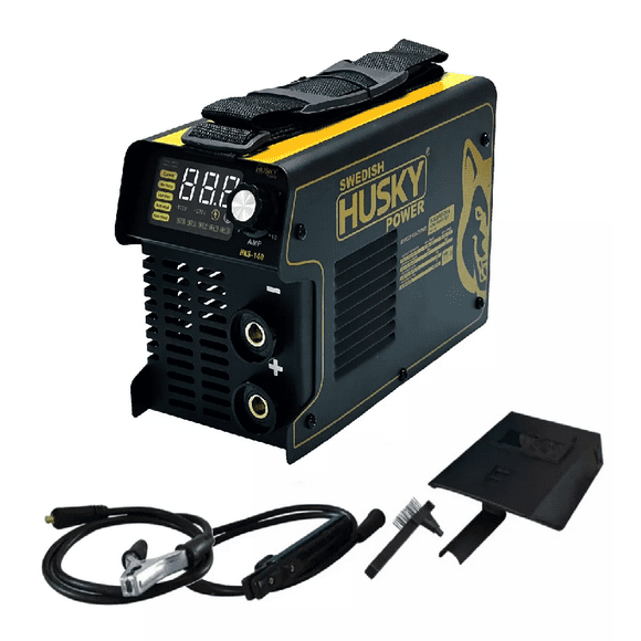 Soldadora inverter HKS-140Negro/Amarillo 60Hz 110V/220V