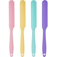 thumbnail image 1 of LAICAIW 4pcs Silicone Spatula Set Heat Resistant Cake Cream Butter Spatulas Mixing Batter Scraper Non-Stick Flexible Baking Cooking Tool 4 Colors (mix color-3), 1 of 6