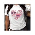 thumbnail image 1 of Valentine's Day Print Shirt T-Shirt Men's Women's Crew Neck Cotton Short Sleeve Sports Tee All Seasons Tee For Adult, Men, Women, Teen, Teenager, Adolescent, Youth, 1 of 5