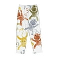 thumbnail image 4 of Balery Cartoon Monkey print Women's Pajama Pants,Ultra Lightweight Pjs,Lounge Pant-XX-Large, 4 of 9