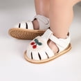 thumbnail image 2 of Toddler Sandals Girl Baby Girls Summer Sandals Toddler First Walker Crib Dress Shoes,White, 2 of 6