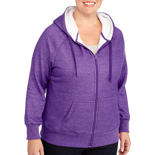 plus size sherpa hoodie