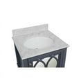 thumbnail image 2 of KBC Olivia 24" Solid Wood Bathroom Vanity w/ Carrara Stone in Marine Gray, 2 of 7