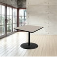thumbnail image 2 of Hampden Furnishings Bennet Collection Steel Frame 36" Square Top, Round Base, 42" Height, Cafe Table, Black Frame/Grey Nebula Top, 2 of 5