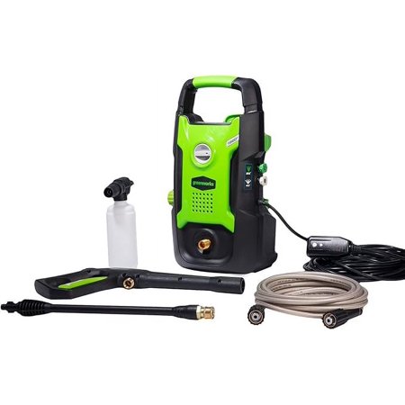 Open Box Greenworks 1600 PSI (1.2 GPM) Electric Pressure Washer - BLACK/GREEN