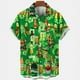thumbnail image 5 of Camisas hawaianas de manga corta con estampado 3D de cerveza y vino para hombre, camisetas playeras informales de verano de manga corta con botones, 5 of 5