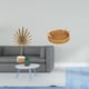 thumbnail image 2 of Escultura de hoja, estatuilla, estatua, decoración del hogar, cesta de almacenamiento de cocina tejida, base de madera, centro de mesa artístico, eleg, 2 of 8