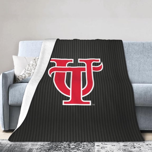 University of Tampa Fleece Blanket, Very Soft Microfiber Flannel Blanket for Couch Warm and Cozy for All Seasons