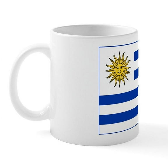 CafePress - Uruguay Flag Mug - 11 oz Ceramic Mug - Novelty Coffee Tea Cup
