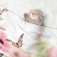 thumbnail image 2 of Yiaed Butterfly And Flowers Print Dog Blankets-Cat Blanket Washable for Couch Protection,Puppy Blanket, Soft Plush Reversible Throw Furniture Protector-Small, 2 of 8