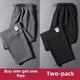 thumbnail image 3 of Pantalones de chef de cocina para hombre, duraderos, de seda de hielo, de estilo fino, para verano, para ahorrar trabajo, informales, para uso activo, 3 of 4
