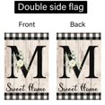 thumbnail image 4 of VOCHIC Monogram Letter M Initial Garden Flag 12x18 Welcome Initial Family Last Name Personalized Sweet Home Flag Outdoor Decoration (ONLY FLAG), 4 of 6