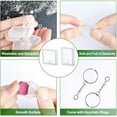 thumbnail image 3 of JESOT Silicone Resin Molds, 20 Pcs Silicone Molds for Resin Jewelry Casting Molds with Keychain Rings for DIY Craft Jewelry Making, 3 of 7