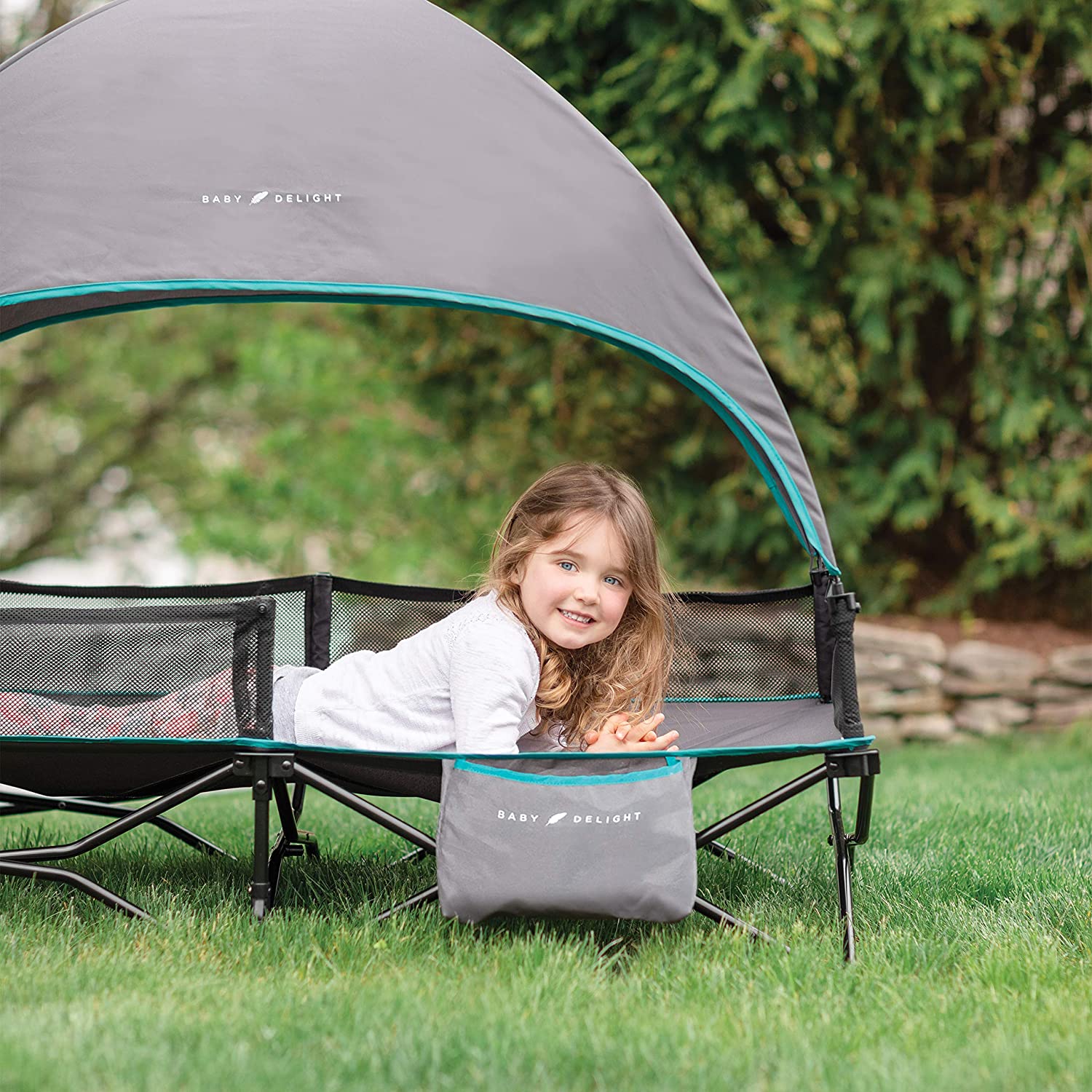 baby delight go with me bungalow deluxe portable travel cot