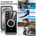thumbnail image 3 of ANTSHARE Magnetic for Samsung Galaxy S26 Ultra Case, Waterproof with Built in Screen Protector & Camera Protection, [Compatible with MagSafe] Full Body Rugged Phone Case 6.9''-Black, 3 of 8