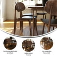 thumbnail image 5 of Emma + Oliver Set of 2 Solid Wood Dining Chairs with Curved Oval Backrests in Antique Copper, 5 of 10
