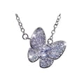 thumbnail image 1 of PVCS Collier Pendentif Papillon Ultra Flash Micro Incrusté Zircon Géométrique, 1 of 4