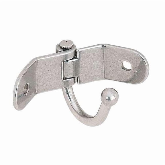 Sugatsune Corner Hook, Silver, SS, 1 5/8 in D 4CRY1