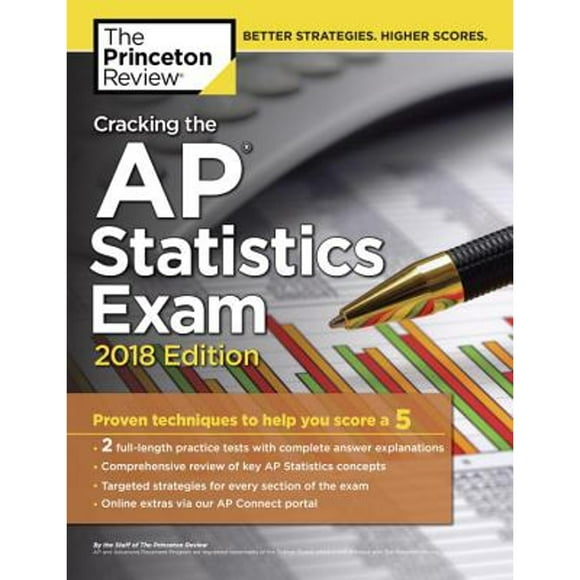 Pre-Owned Cracking the AP Statistics Exam, 2018 Edition: Proven Techniques to Help You Score a 5 (Paperback 9781524710163) by Princeton Review