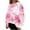 Pink, variant on Bovemsi Womens Sweatshirts Fashionable Autumn And Winter Casual Tie Dye Pattern Long Sleeved Loose Top Fall Fashion Outfits 2025 Clothes